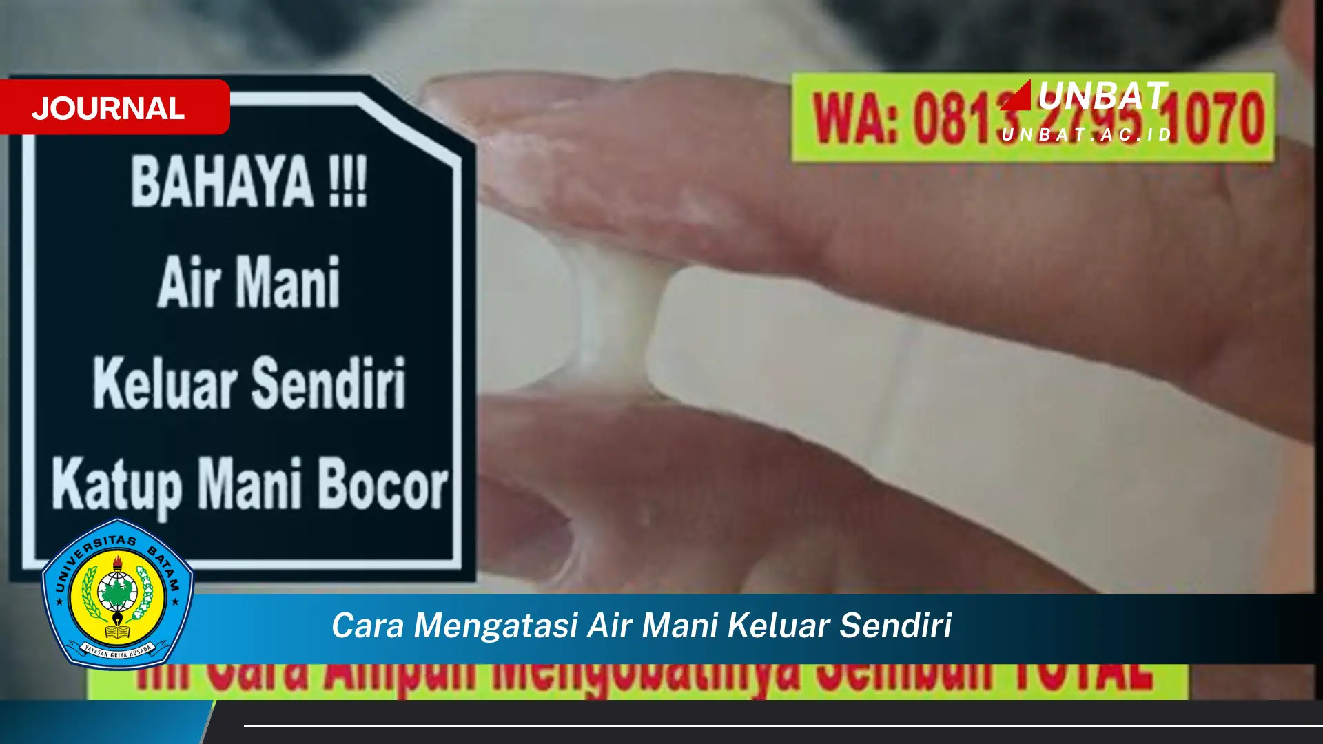Ketahui Cara Mengatasi Air Mani Keluar Sendiri Secara Alami dan Efektif