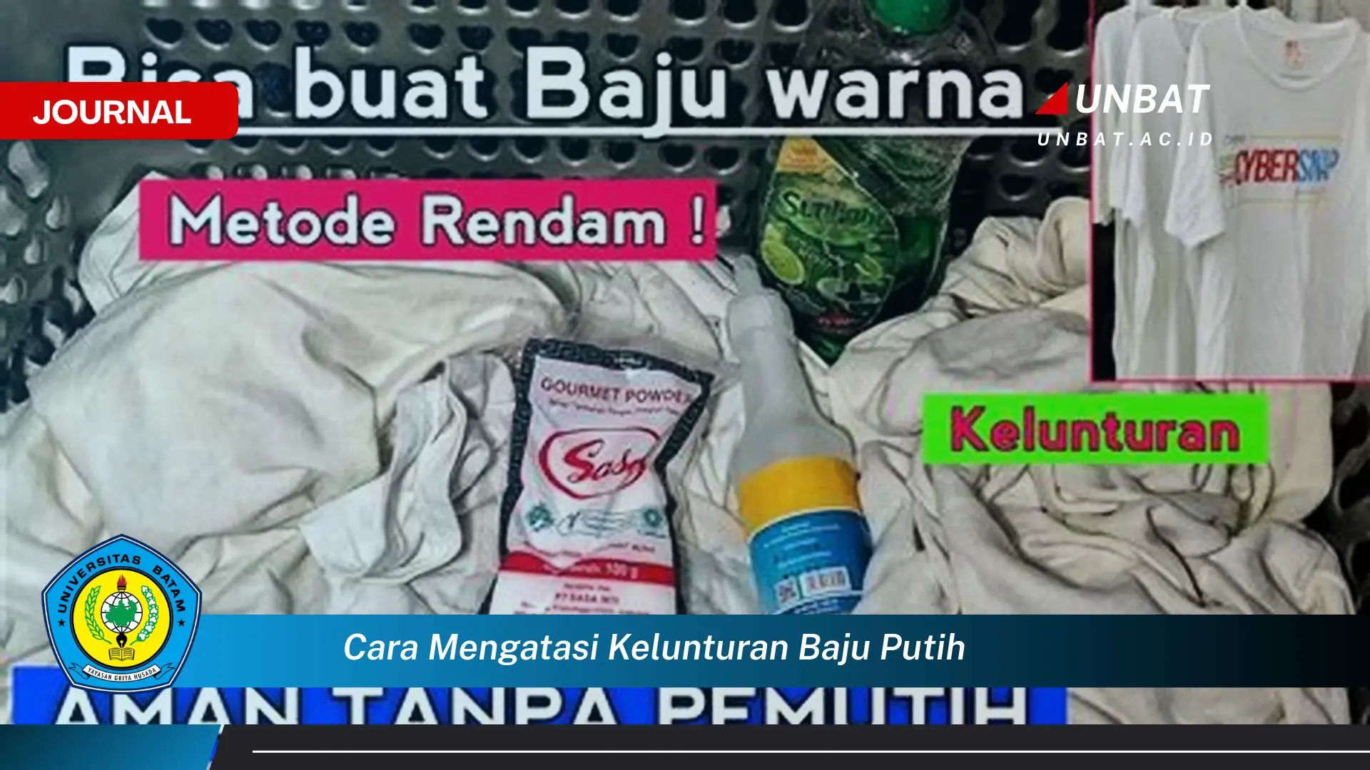 Ketahui Cara Mengatasi Kelunturan Baju Putih dengan Mudah dan Efektif