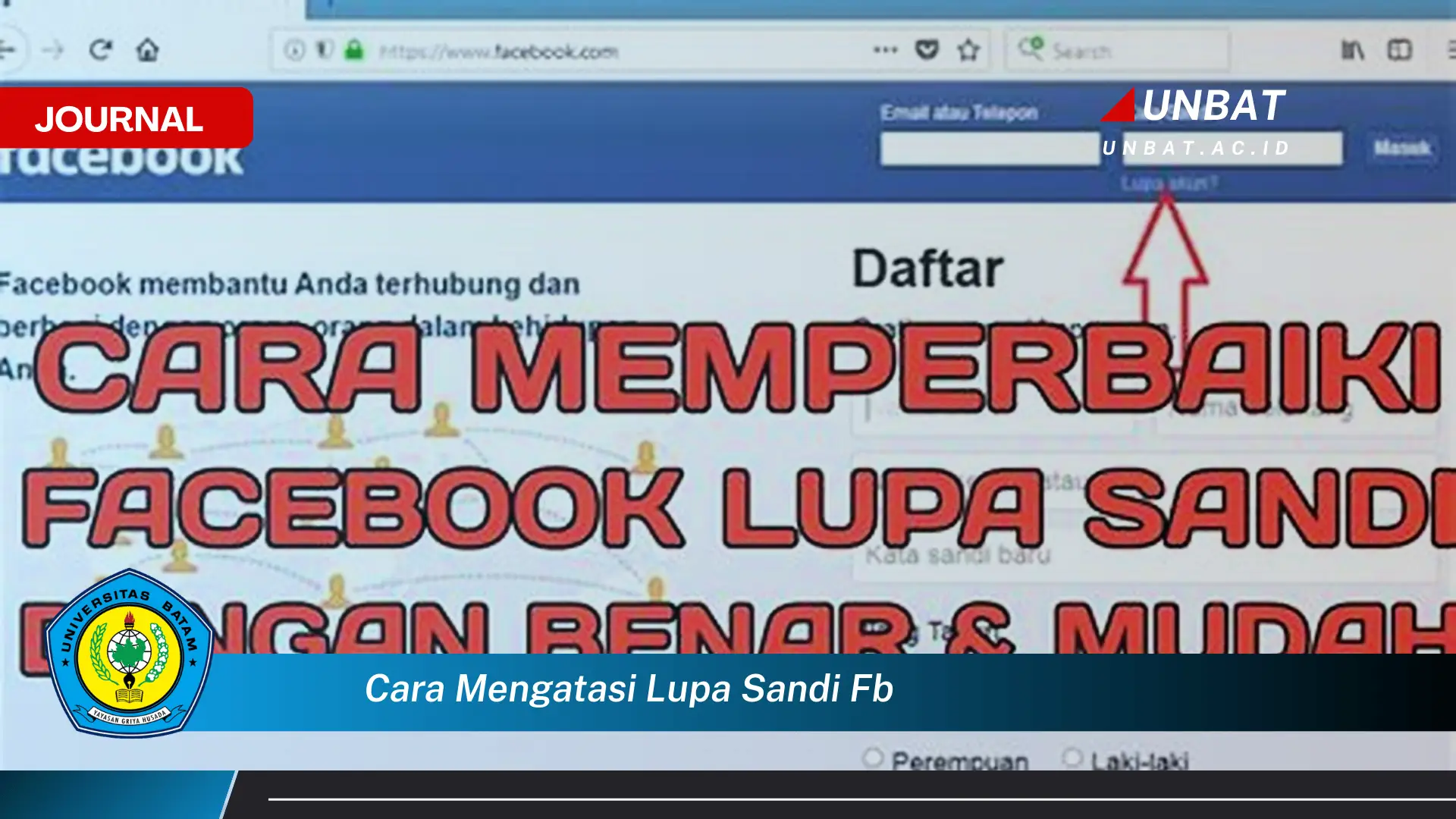 Inilah Cara, Cara Mengatasi Lupa Sandi FB dengan Mudah dan Cepat
