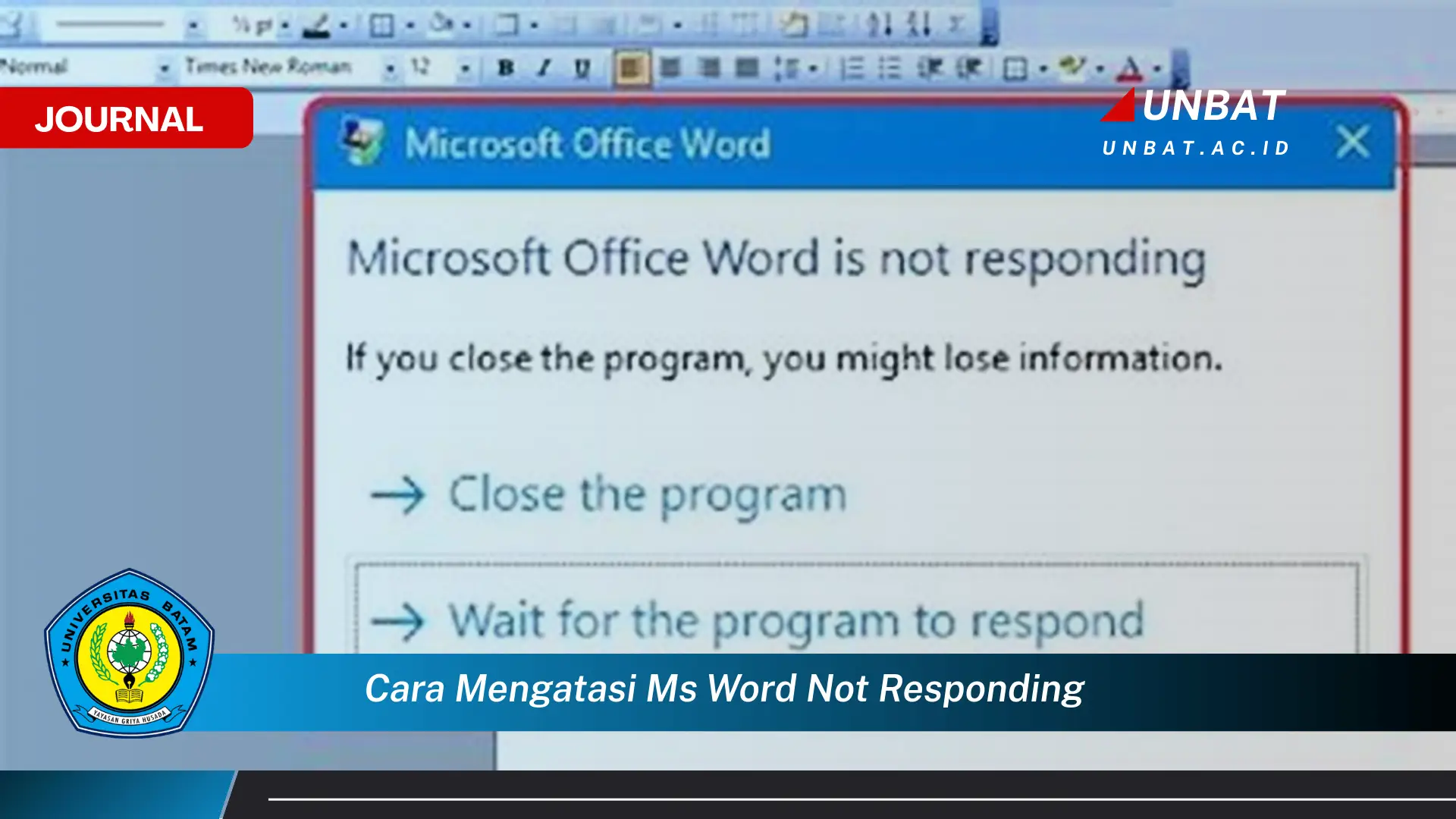 Ketahui Cara Mengatasi MS Word Not Responding dengan Cepat dan Mudah