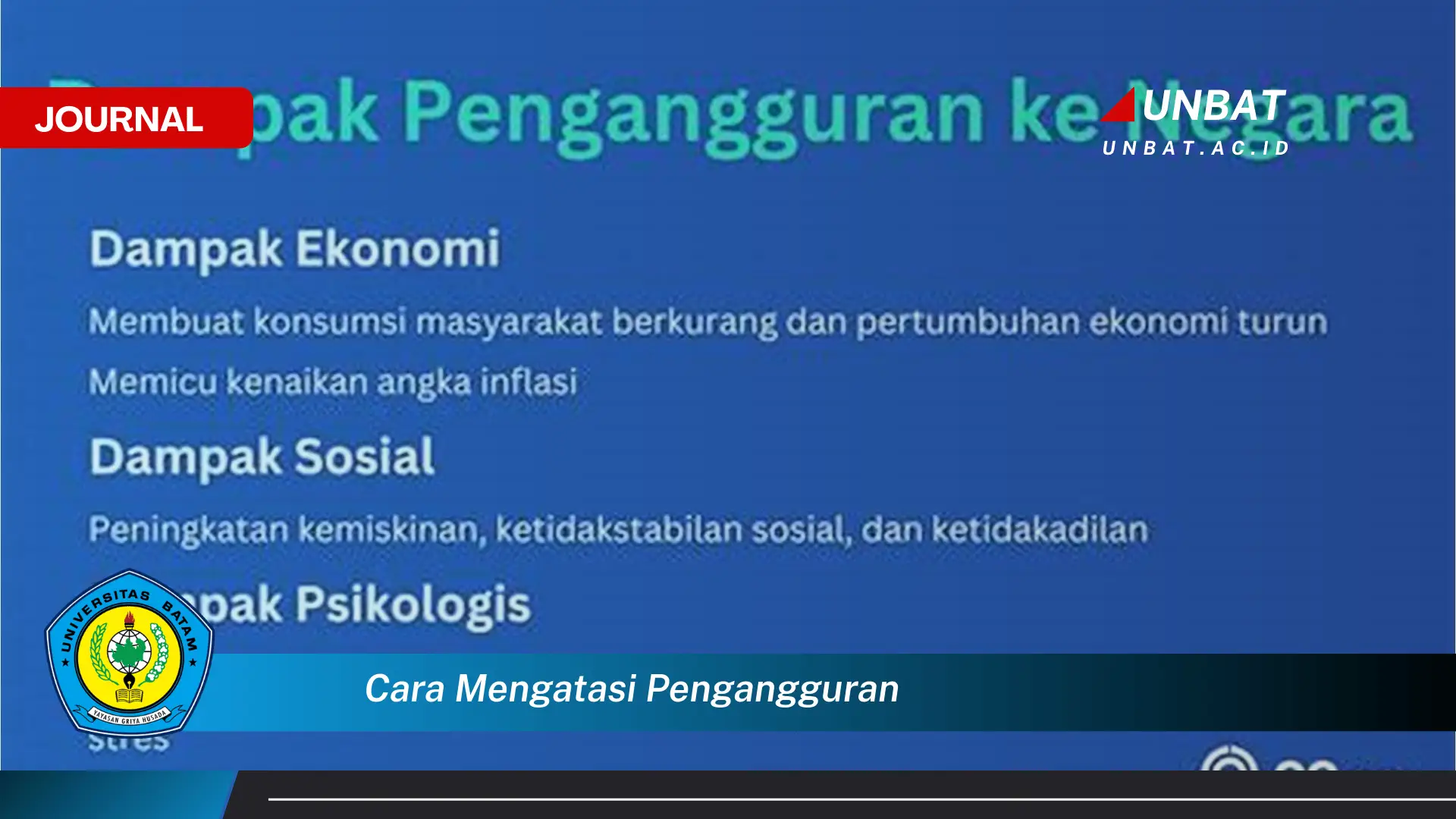 Ketahui Cara Mengatasi Pengangguran di Indonesia Secara Efektif